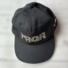 PRGR ゴルフ メンズキャップ ブラック H/S ロゴ刺繍 帽子 汚れありのサムネイル