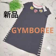 新品　Gymboree 半袖ワンピース 花柄 グレーのサムネイル