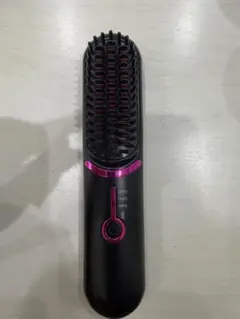 ブラシヘアアイロン ブラック ピンク