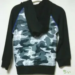 最終価格★マザウェイズ 110 スポーツウェア☆フード付き ブラック パーカー★