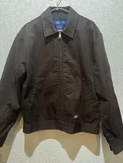Dickies ブラウン ジップアップジャケット キルティング