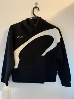 OAKLEY パーカー XS (130) 黒/白