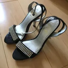 ELLEパンプス サンダル 黒のサムネイル