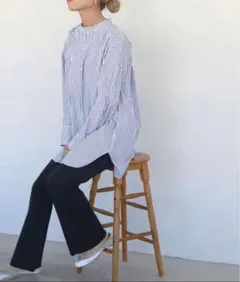 美品✨早い者勝ち❣️SLOBE IENAタイプライターギャザーチュニックブラウス