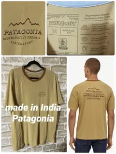 Patagonia メンズM Tシャツ　ロードトゥリジェネラティブ　リンガー