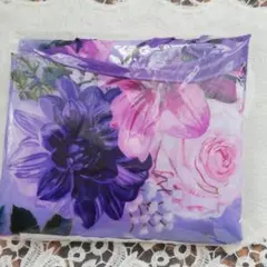 架*月様 CRYSTAL JEMMY エコバッグ③紫花柄のサムネイル