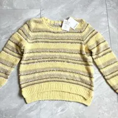 PINORE ピノーレ　ニット ボーダー コットン　38 タグ付き