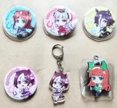 ウマ娘　缶バッジ　アクリルキーホルダー