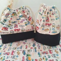 3点セット　お弁当袋　コップ袋　ランチョンマット