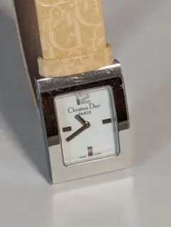 稼働/新品電池 Christian Dior ディオール マリス スクエア 2針 - メルカリ