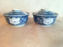 美濃焼　蓋付き丼　一珍牡丹　2客のサムネイル