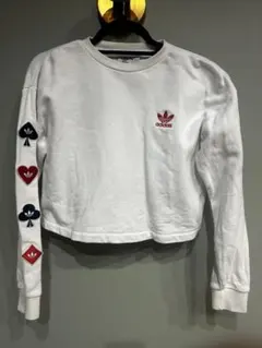 adidas クロップド丈 トップス ホワイト