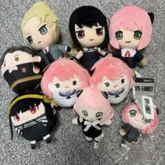 【まとめ売り】スパイファミリー マスコットぬいぐるみセット 9体