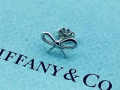 f155 美品　ティファニー　ボウ　リボン　ピアス　片耳　Ag 925 シルバー