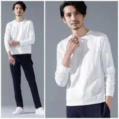 ナノユニバース FORMAL JERSEY Ⅴネックカットソー　長袖　ロンＴ