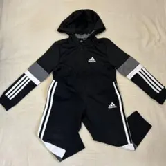 adidas フード付きジャージ上下　セット　120cm