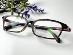 美品 JINS LRF-15A-339 ジンズ マットブラウンデミ 廃盤 眼鏡