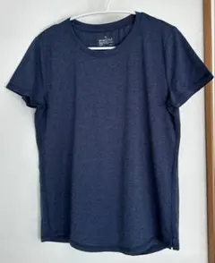 無印良品　ネイビー杢半袖スポーツTシャツ
