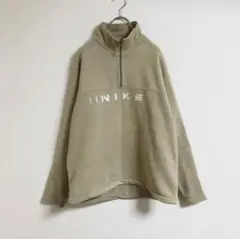 NIKE ハーフジップ スウェット　ベージュ　ビンテージ　ナイキ