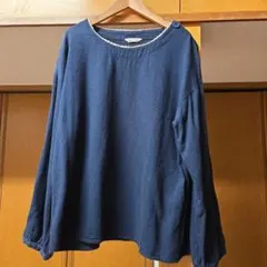 サマンサモスモス　長袖ブラウス　フリーサイズ　レース付き長袖ブラウス