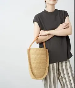 美品 INES BRESSAND RIBBON TAIL バッグ かご バッグ - メルカリ
