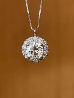 Pt900/Pt850 ダイヤモンド ネックレス プラチナ