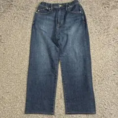 【良品】YANUK PREMIUM2 Roomy ワイド デニム S 日本製のサムネイル