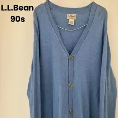 90s L.L.Bean エルエルビーン コットンカシミアニット カーディガン