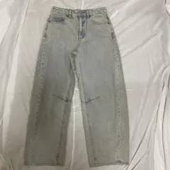 GU ライトブルー ハイウエストデニム