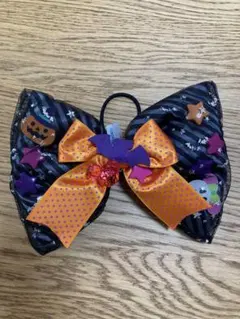 ディズニー　ハロウィン　リボン　ヘアゴム