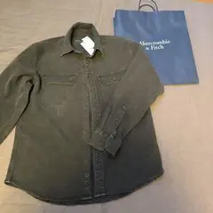 Abercrombie & Fitch 長袖シャツ X SMALL ダークグレー