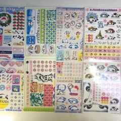 たれぱんだ　ジャンボシールダス　シート数4枚8面1セット じゃんぼしーるだす