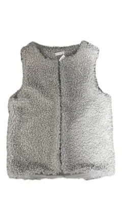 薄いベージュのポリエステルベスト Lサイズ