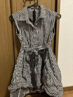 アンミール　AnMille ノースリーブチェックワンピース