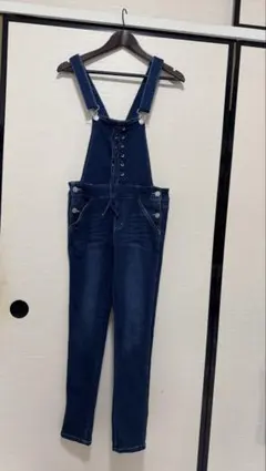 CHIP CLIP デニム サロペット オーバーオール レースアップ Mサイズ