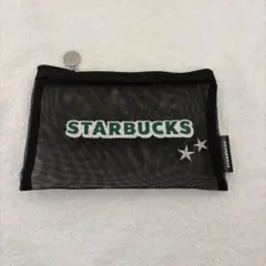 STARBUCKS メッシュポーチ ブラック