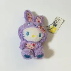 【匿名配送】ハローキティ うさぎ ぬいぐるみキーホルダー