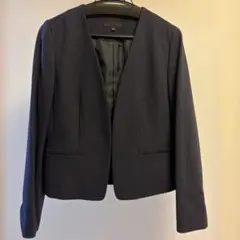 UNIQLO ネイビー ノーカラージャケット Lサイズ