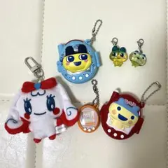 たまごっちの カプセルトイ 5点+たまごっちのぬいぐるみチャーム1点　計6点