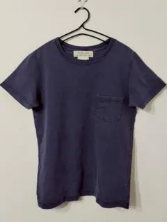 REMI RELIEF レミレリーフ 無地 ポケット 半袖 Tシャツ ネイビーのサムネイル