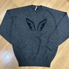 パーリーゲイツ PEARLY GATES 羽柄 ウールニットセーター