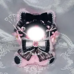 おすわりぬい服 垂れ耳 ピンク 黒 白 うさぎ 15cm ♡ - メルカリ