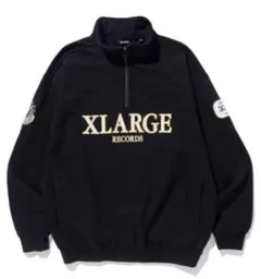 XLARGE ハーフジップ L ブラック