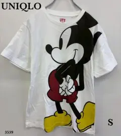 美品❗️ユニクロ『UNIQLO』ミッキーマウス　Tシャツ【S】白　ユニセックス