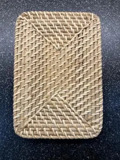 無印良品　ラタン長方形ボックス（小）フタのみ