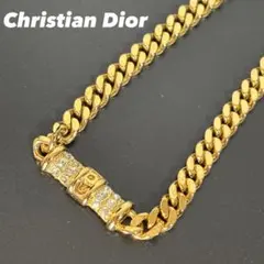 ディオール Dior ラインストーン ゴールド ブレスレット 喜平 廃盤