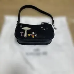 限定極美品 コーチ ディズニー ミッキー ショルダーバッグ がま口 黒 限定極美品 コーチ ディズニー ミッキー ショルダーバッグ がま口 黒