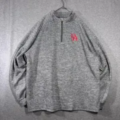 【Champion】UHヒューストン・クーガーズ刺繡ロゴラグランハーフジップ