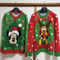 リルリンリン　ミッキー　プルート　クリスマス　セーター　トレーナー　パーカー リルリンリン ミッキー プルート クリスマス セーター トレーナー