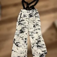 子ども用スキーウェア ホワイト/ブラック迷彩